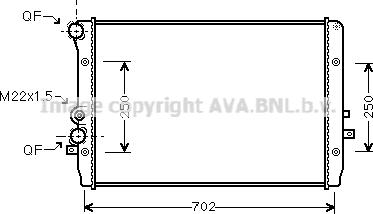 Ava Quality Cooling VN2193 - Hladnjak, hladjenje motora www.molydon.hr