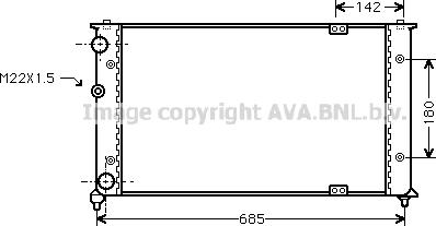 Ava Quality Cooling VN2192 - Hladnjak, hladjenje motora www.molydon.hr