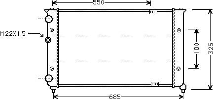 Ava Quality Cooling VN2156 - Hladnjak, hladjenje motora www.molydon.hr