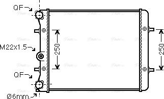 Ava Quality Cooling VN2152 - Hladnjak, hladjenje motora www.molydon.hr