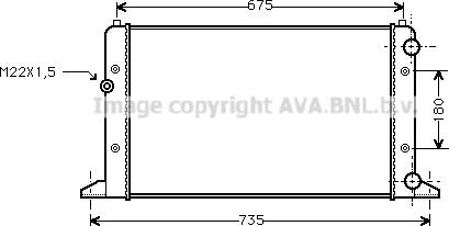 Ava Quality Cooling VN2160 - Hladnjak, hladjenje motora www.molydon.hr