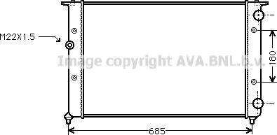 Ava Quality Cooling VN2116 - Hladnjak, hladjenje motora www.molydon.hr