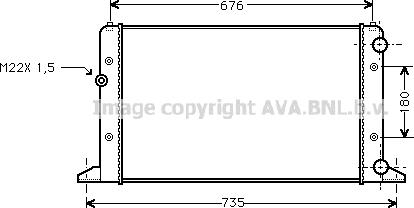 Ava Quality Cooling VN2132 - Hladnjak, hladjenje motora www.molydon.hr