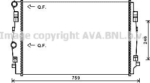 Ava Quality Cooling VN2344 - Hladnjak, hladjenje motora www.molydon.hr