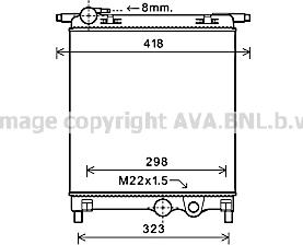 Ava Quality Cooling VN2325 - Hladnjak, hladjenje motora www.molydon.hr