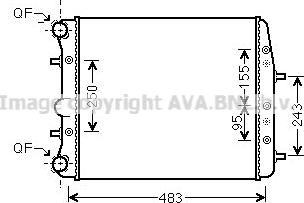 Ava Quality Cooling VNA2373 - Hladnjak, hladjenje motora www.molydon.hr