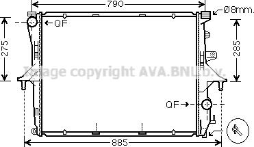 Ava Quality Cooling VNA2214 - Hladnjak, hladjenje motora www.molydon.hr