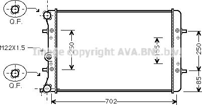 Ava Quality Cooling VN2217 - Hladnjak, hladjenje motora www.molydon.hr