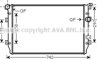 Ava Quality Cooling VN2287 - Hladnjak, hladjenje motora www.molydon.hr