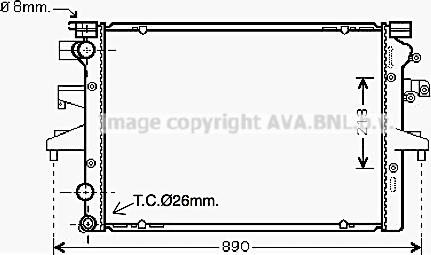 Ava Quality Cooling VN2231 - Hladnjak, hladjenje motora www.molydon.hr