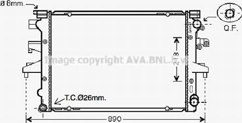 Ava Quality Cooling VNA2232 - Hladnjak, hladjenje motora www.molydon.hr