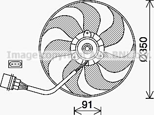 Ava Quality Cooling VW7540 - Ventilator, hladjenje motora www.molydon.hr