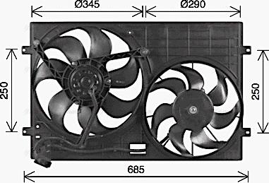 Ava Quality Cooling VN7543 - Ventilator, hladjenje motora www.molydon.hr