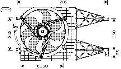 Ava Quality Cooling VN7513 - Ventilator, hladjenje motora www.molydon.hr