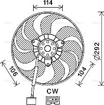 Ava Quality Cooling VN7539 - Ventilator, hladjenje motora www.molydon.hr