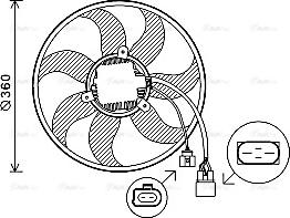Ava Quality Cooling VN7537 - Ventilator, hladjenje motora www.molydon.hr