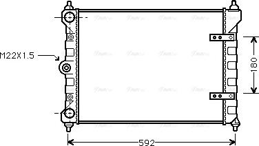 Ava Quality Cooling VNA2095 - Hladnjak, hladjenje motora www.molydon.hr