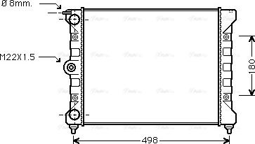 Ava Quality Cooling VNA2039 - Hladnjak, hladjenje motora www.molydon.hr