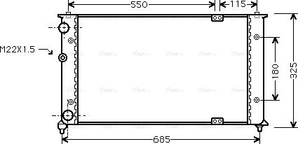 Ava Quality Cooling VNA2192 - Hladnjak, hladjenje motora www.molydon.hr