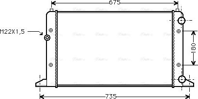 Ava Quality Cooling VNA2160 - Hladnjak, hladjenje motora www.molydon.hr