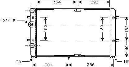 Ava Quality Cooling VNA2180 - Hladnjak, hladjenje motora www.molydon.hr