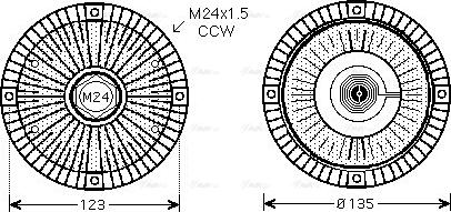 Ava Quality Cooling VNC274 - kvačilo, ventilator hladnjaka www.molydon.hr