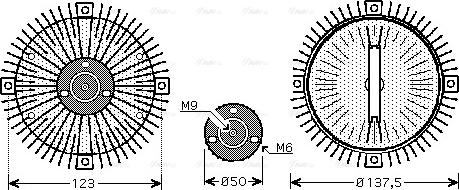 Ava Quality Cooling VNC273 - kvačilo, ventilator hladnjaka www.molydon.hr