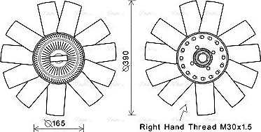 Ava Quality Cooling VNF365 - Ventilator, hladjenje motora www.molydon.hr