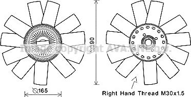 Ava Quality Cooling VWF365 - Ventilator, hladjenje motora www.molydon.hr