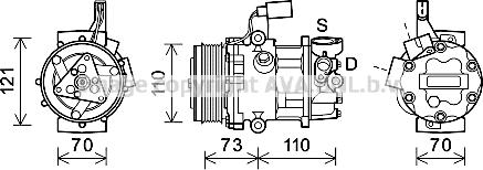 Ava Quality Cooling VNK375 - Kompresor, klima-Uređaj www.molydon.hr