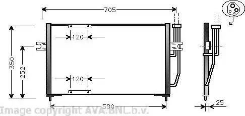 Ava Quality Cooling VO 5094 - Kondenzator, klima-Uređaj www.molydon.hr