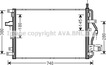 Ava Quality Cooling VO5158D - Kondenzator, klima-Uređaj www.molydon.hr