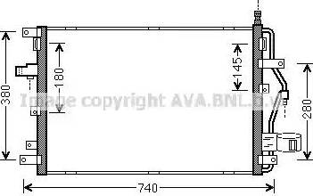 Ava Quality Cooling VO5158 - Kondenzator, klima-Uređaj www.molydon.hr