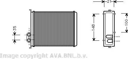 Ava Quality Cooling VO 6085 - Izmjenjivač topline, grijanje unutrasnjeg prostora www.molydon.hr