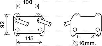 Ava Quality Cooling VO 3155 - Uljni hladnjak, ulje za motor www.molydon.hr