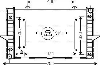 Ava Quality Cooling VO 2093 - Hladnjak, hladjenje motora www.molydon.hr