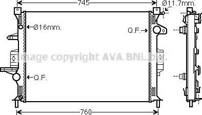 Ava Quality Cooling VO2187 - Hladnjak, hladjenje motora www.molydon.hr