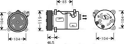 Ava Quality Cooling VOAK095 - Kompresor, klima-Uređaj www.molydon.hr