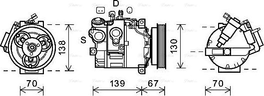 Ava Quality Cooling VOAK167 - Kompresor, klima-Uređaj www.molydon.hr