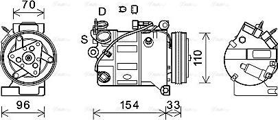 Ava Quality Cooling VOAK183 - Kompresor, klima-Uređaj www.molydon.hr