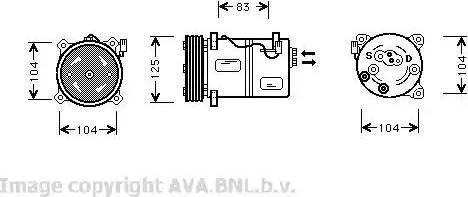 Ava Quality Cooling VO K030 - Kompresor, klima-Uređaj www.molydon.hr