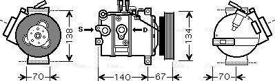 Ava Quality Cooling VO K142 - Kompresor, klima-Uređaj www.molydon.hr