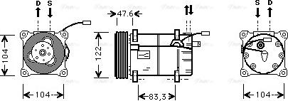 Ava Quality Cooling VO K109 - Kompresor, klima-Uređaj www.molydon.hr