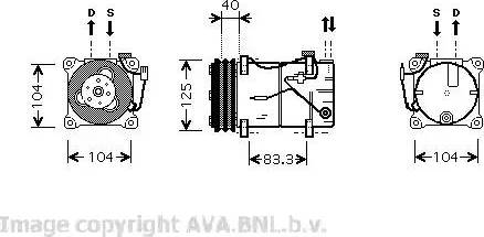 Ava Quality Cooling VO K119 - Kompresor, klima-Uređaj www.molydon.hr