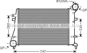 Ava Quality Cooling VW 4268 - Intercooler, hladnjak www.molydon.hr