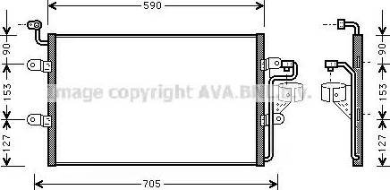 Ava Quality Cooling VW 5181 - Kondenzator, klima-Uređaj www.molydon.hr