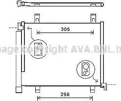 Ava Quality Cooling VW5327D - Kondenzator, klima-Uređaj www.molydon.hr