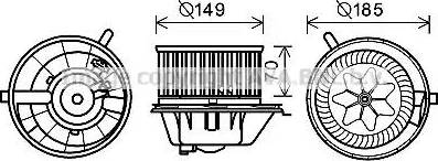 Ava Quality Cooling VW8337 - Elektromotor, ventilator kabine/unutrasnjeg prostora www.molydon.hr