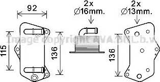 Ava Quality Cooling VW3395 - Uljni hladnjak, automatski mjenjač www.molydon.hr