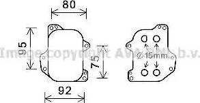 Ava Quality Cooling VW3393 - Uljni hladnjak, ulje za motor www.molydon.hr